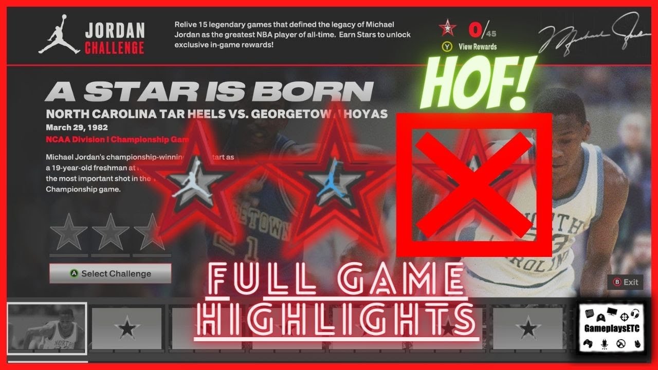 NBA 2K23 A Star Is Born | HOF MJ Challenge Full Game Highlights