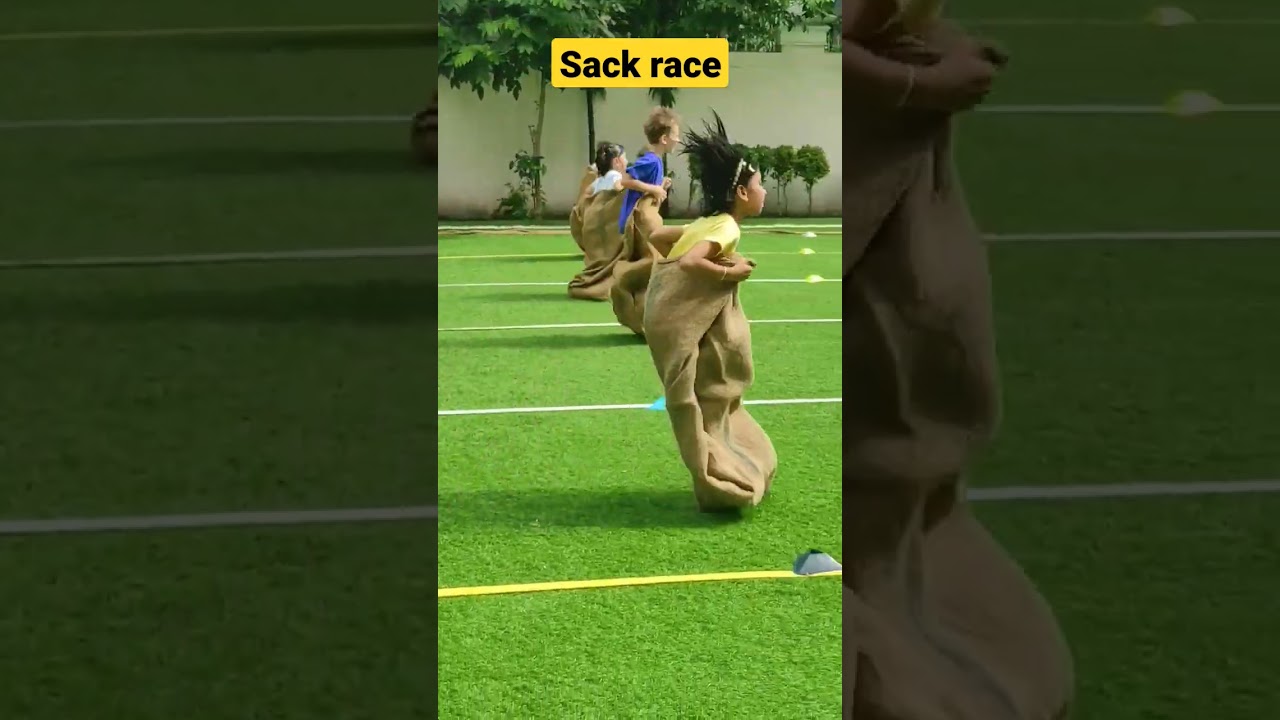 Sack race indian vs farang #shorts #viral #trending #youtubeshorts