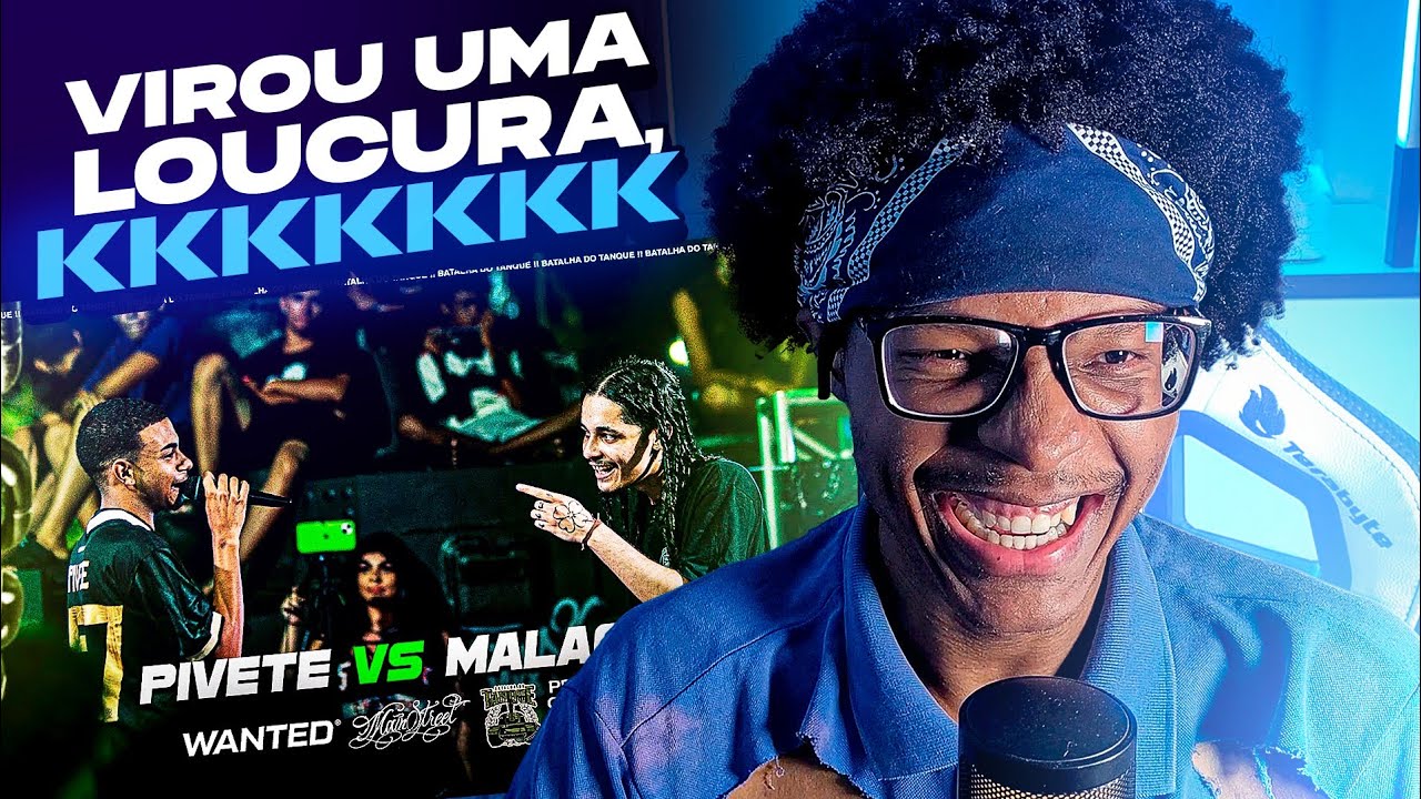 React 2 EM 1: MALAGUETA x PIVETE (AKON TYPE ROUND!🤣) | MALAGUETA x TORVI | Batalha do Tanque