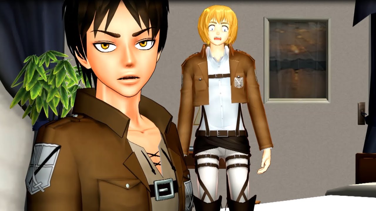 [SnK MMD] What Happens When Mikasa's Not At Home (Eren and Armin's Home Video)