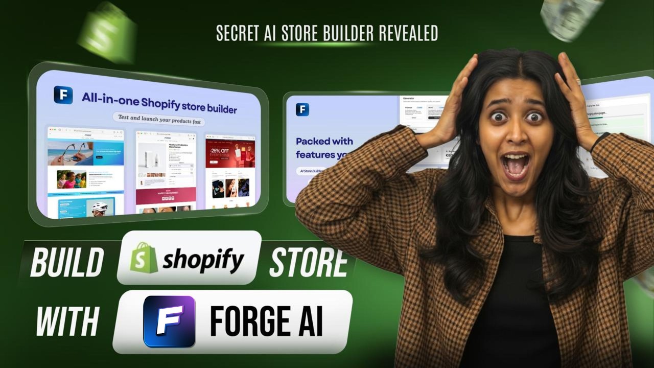 How to Build a High-Converting Shopify Store in 1 Minute with Forge AI Store Builder - Malayalam