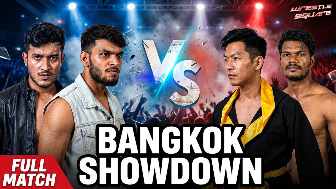 Bangkok Showdown 2024 [Cruiserweight International Match ]  Jordan vs Alpha vs Avi vs Crypto Bro