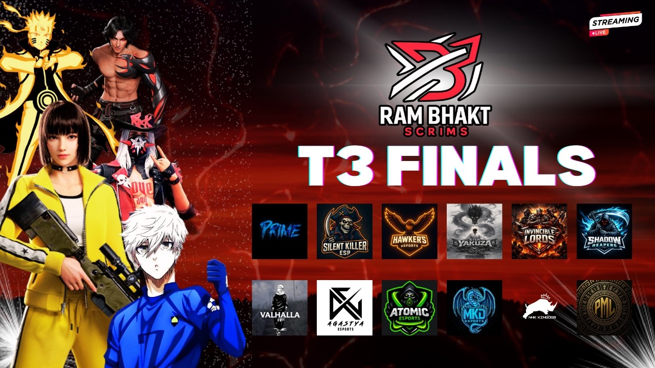 RB T3 SCRIMS GRAND FINAL WEEK 4  || RAM BHAKT ESPORTS #freefiremax #freefirelive #ffesports