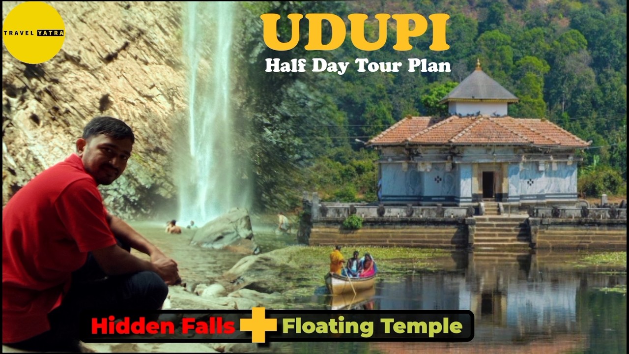 Koodlutheertha Falls From Udupi | Floating Jain Temple at Varanga Lake | Perfect Half Day Tour Plan