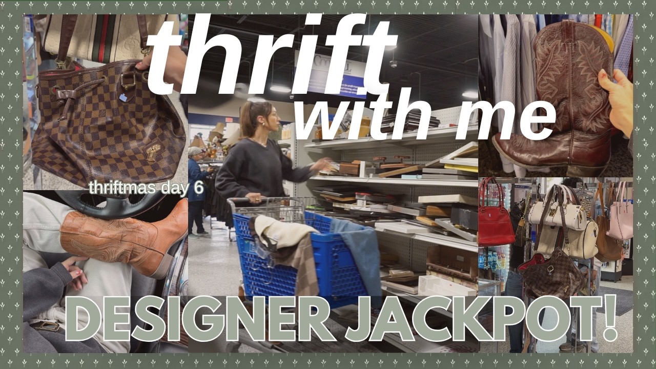 come thrifting with me! designer bags, Kate Spade, LV, Coach, Gucci + thrift haul