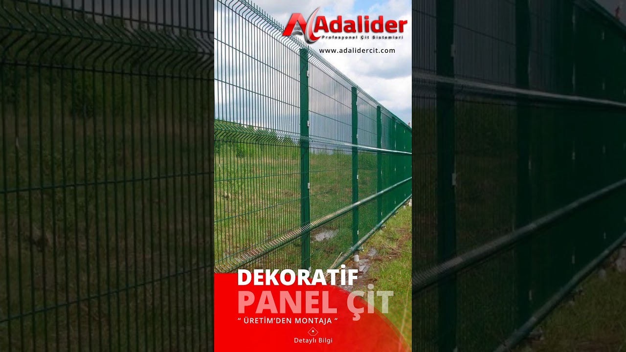 Sakarya'da panel cit bah&ccedil;e &ccedil;iti imalat montaj