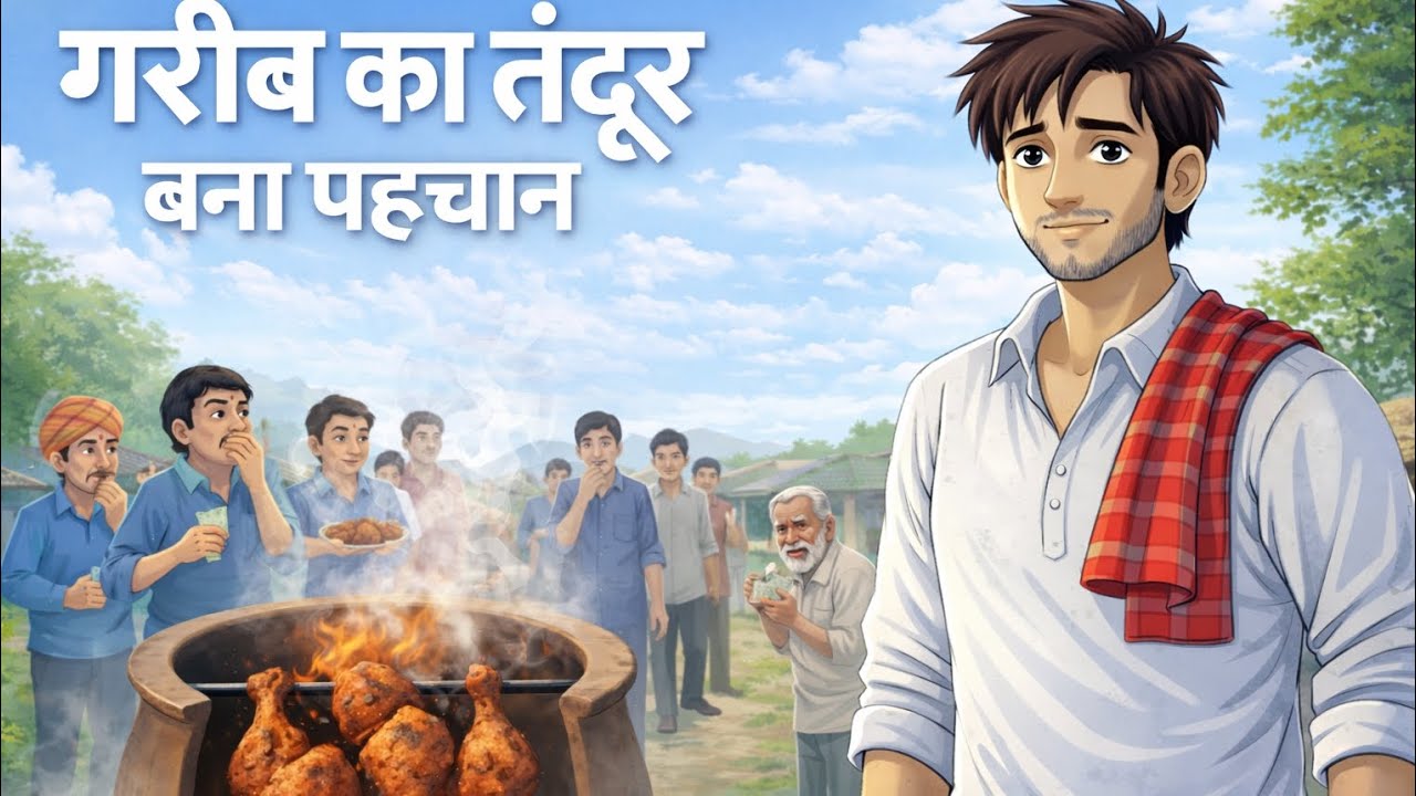 गरीब का तंदूर बना पहचान | तंदूरी चिकन वाला | Hindi Moral Story | Desi Kahani#storytime#stories#viral