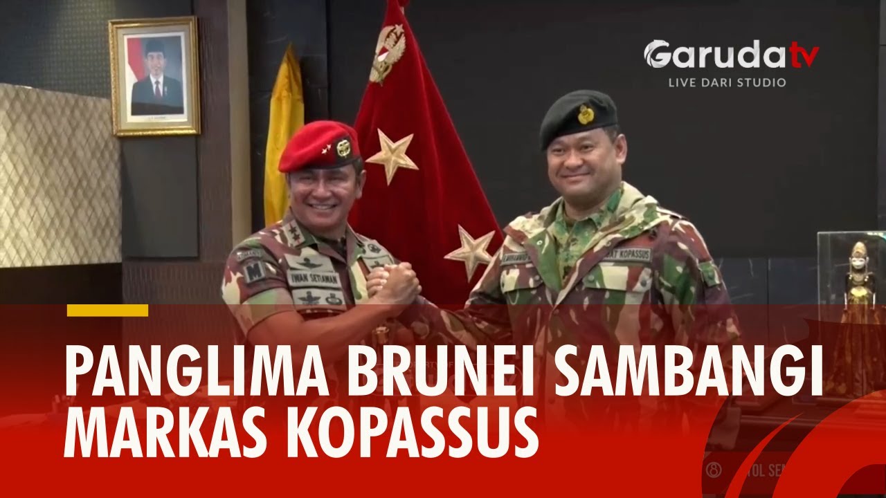 Panglima Brunei Sambangi Markas Kopassus di Cijantung