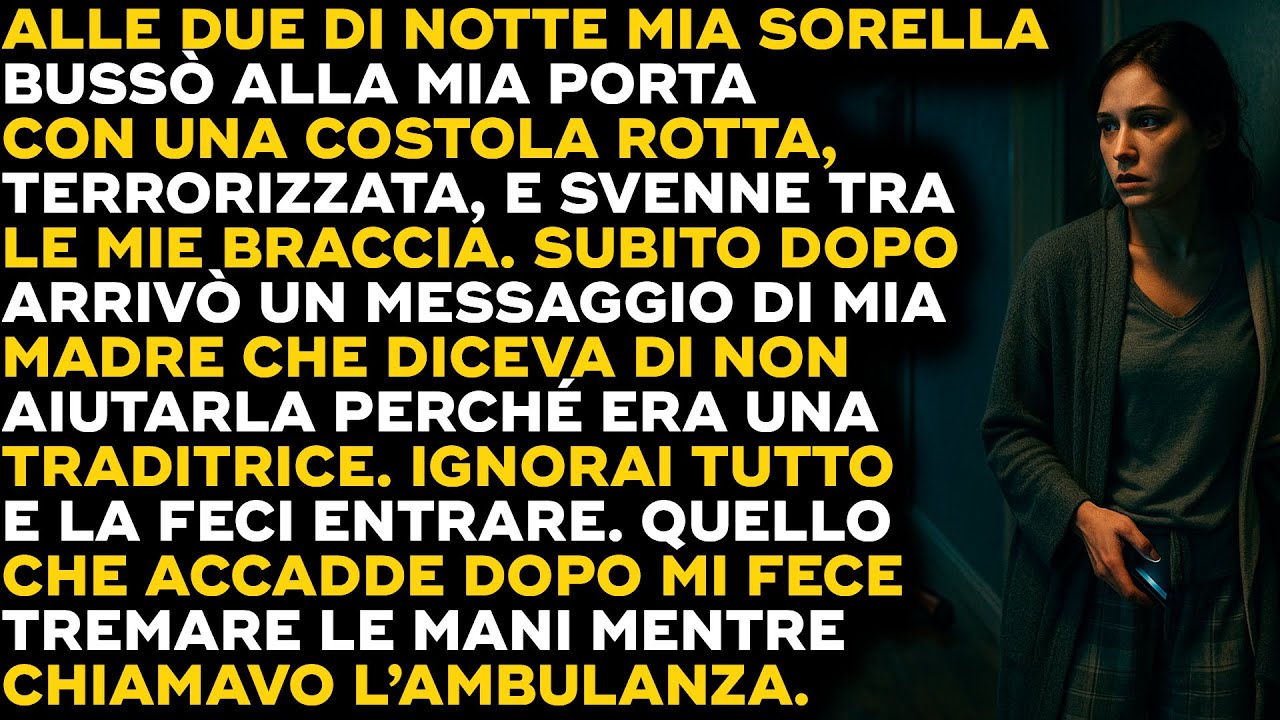 Mia Sorella Sanguinava Alla Mia Porta Alle 2 Di Notte, Ma Il Messaggio Di Mia Madre Cambiò Tutto...