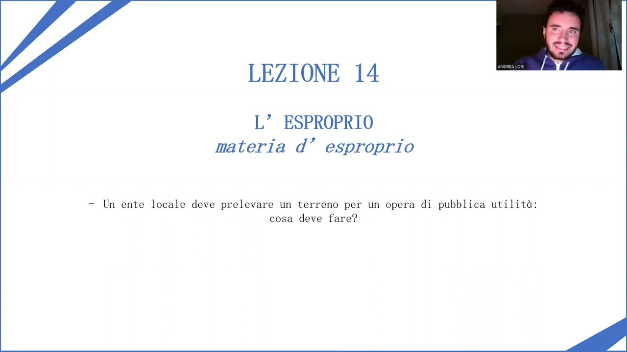 Lezione 14 - Esproprio