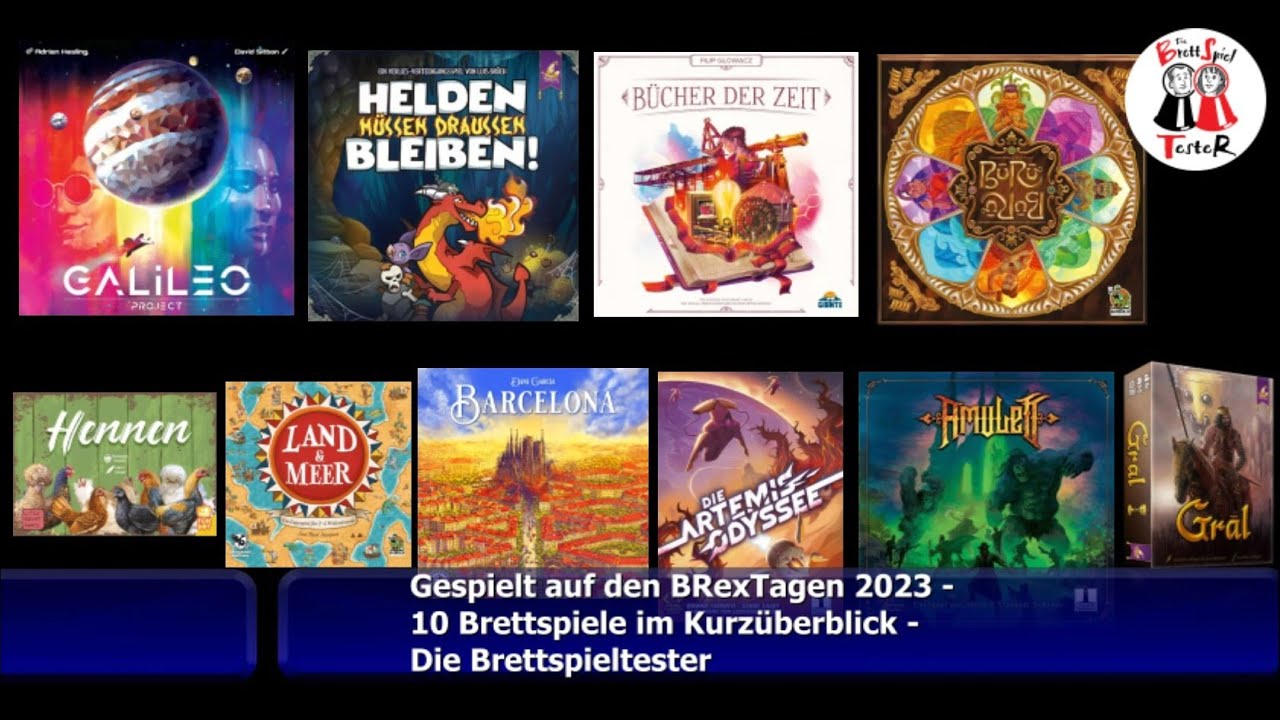 Gespielt auf den B-Rex Tagen 2023 - zehn Brettspiele im Kurzüberblick - Die Brettspieltester