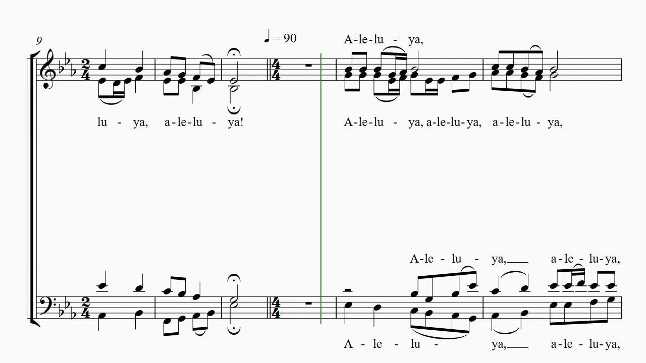 Aleluya (Tertio Millenio Adviente) Tenor study