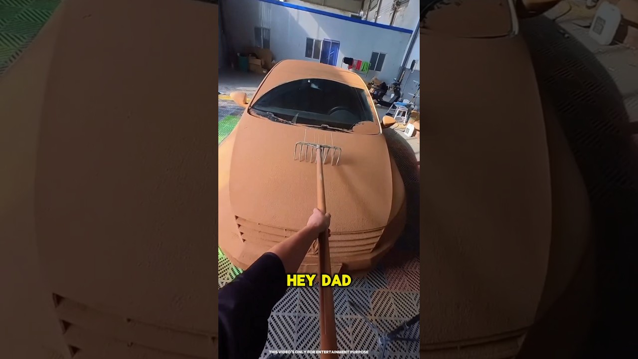 Dirty Car Challenge 😲 Dad's Epic Cleaning Battle 😱✨️ | #shorts #ytshorts #shortvideo