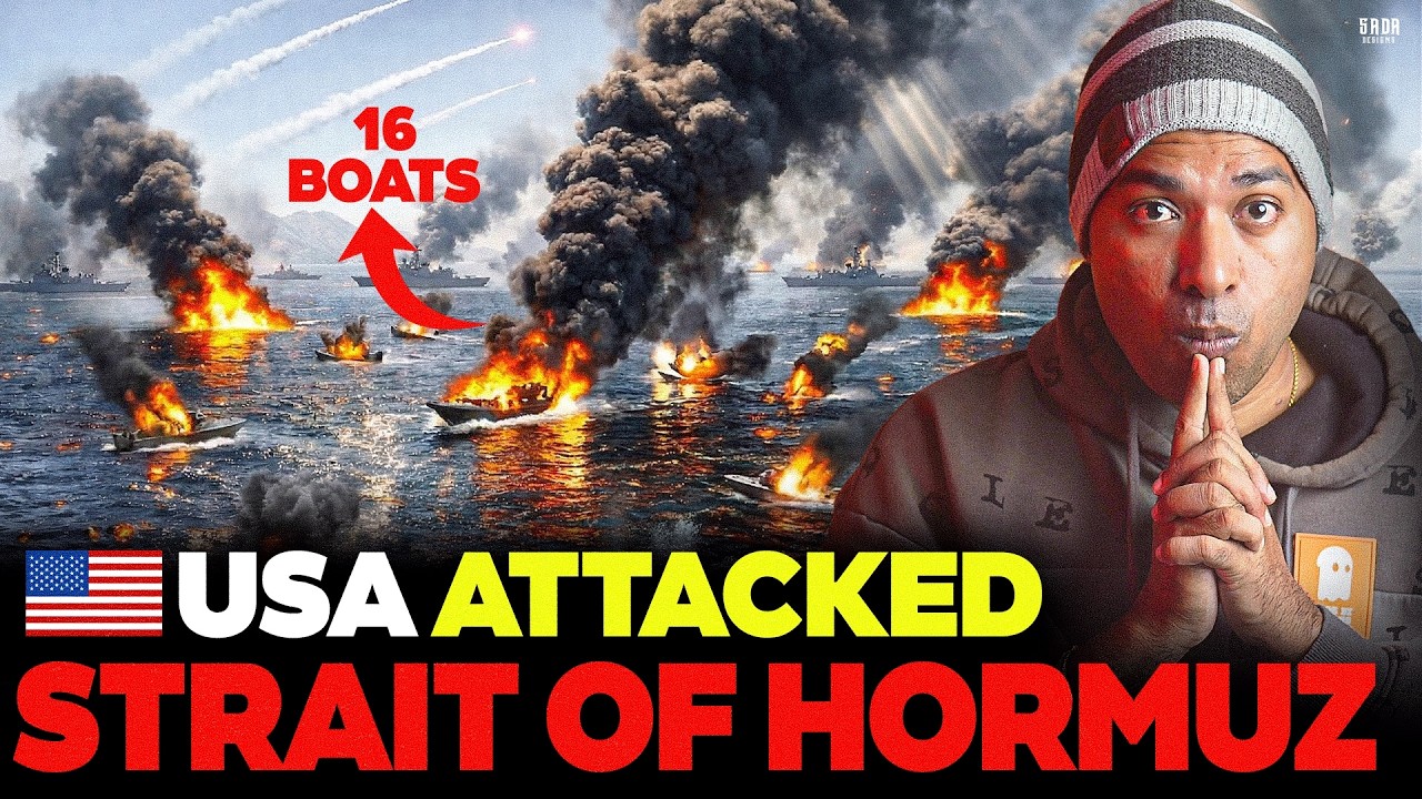 🚨 DAY 12 WAR | Strait of Hormuz Attacked : US Destroys 16 Iranian Boats | Israel,Russia | VR Raja