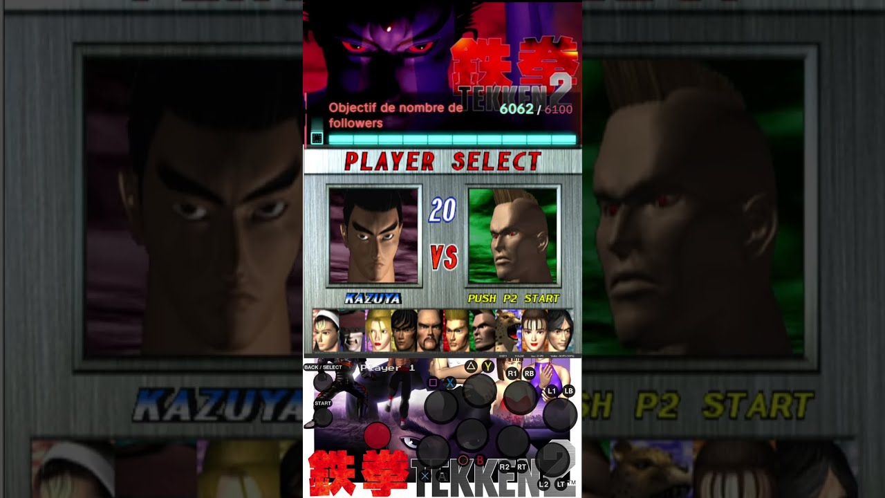 Tekken 2 Training Kazuya - Live TikTok du 03/10/2025 (PS1 US)