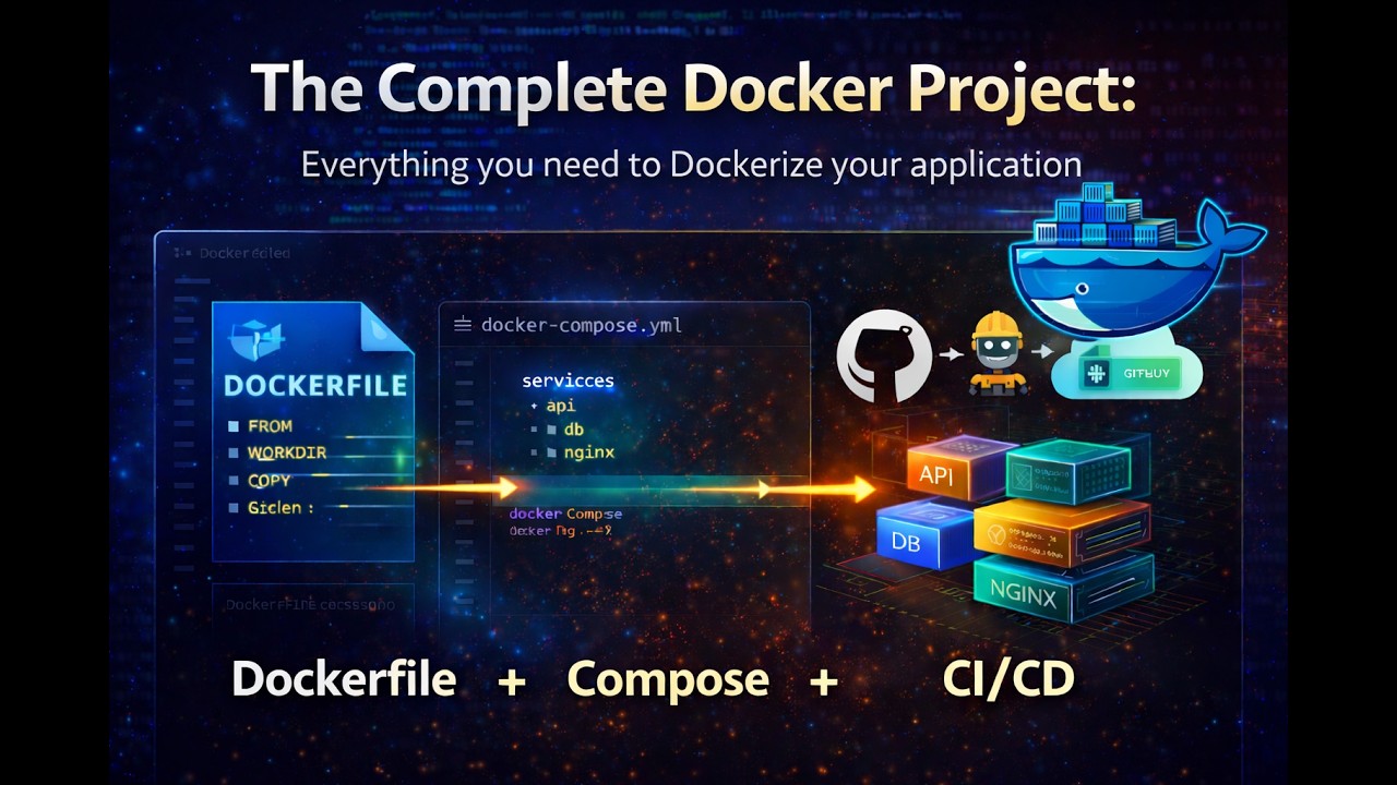 12. Dockerize Your Application | Dockerfile + Compose + CI/CD Project