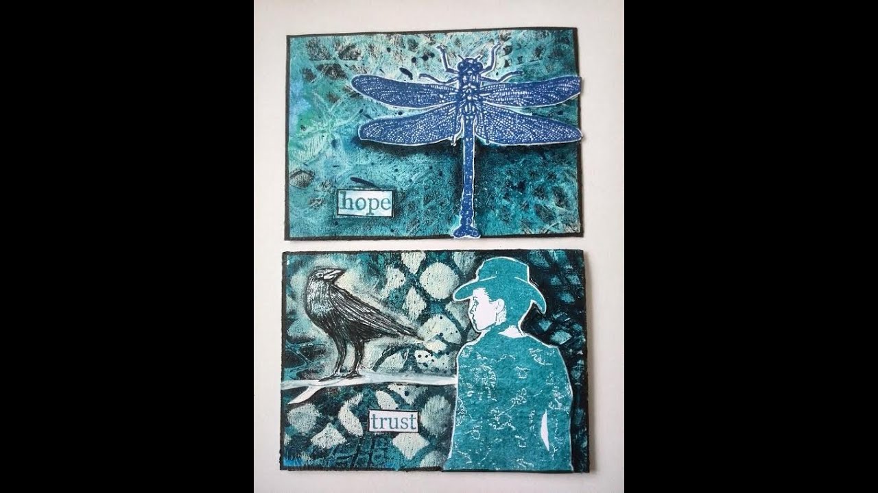 ATC's gelli plate play