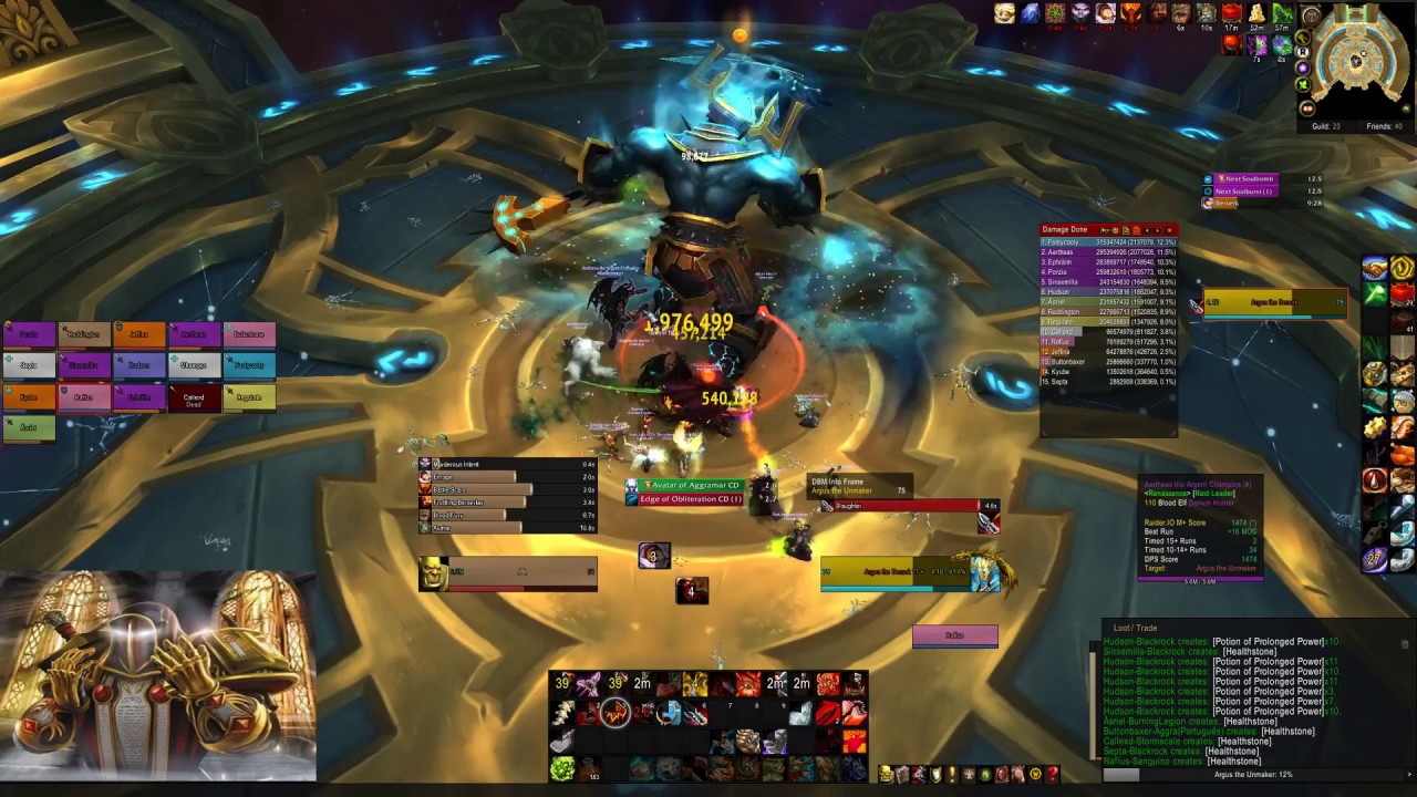 Heroic ARGUS THE UNMAKER - Antorus Raid - Boss Fight - WoW