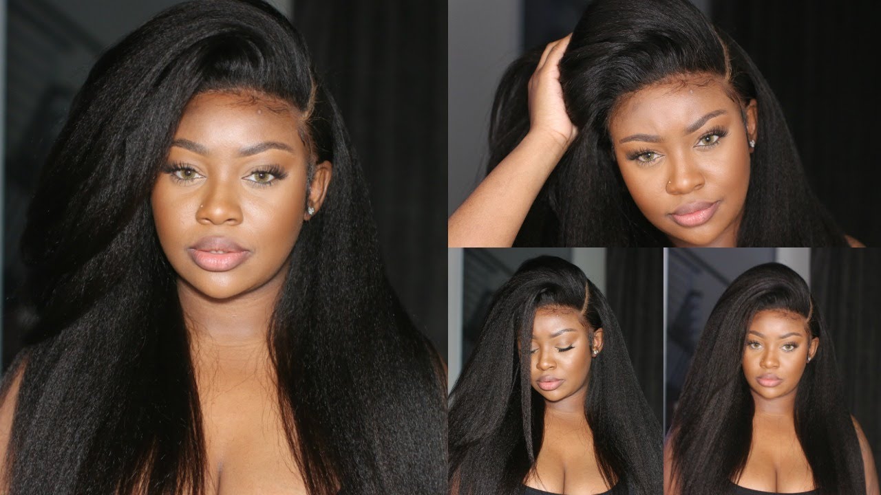 Italian Yaki Indian Remy Human Hair 360 Lace Wig with Silk Top Lace | OMGHerHair