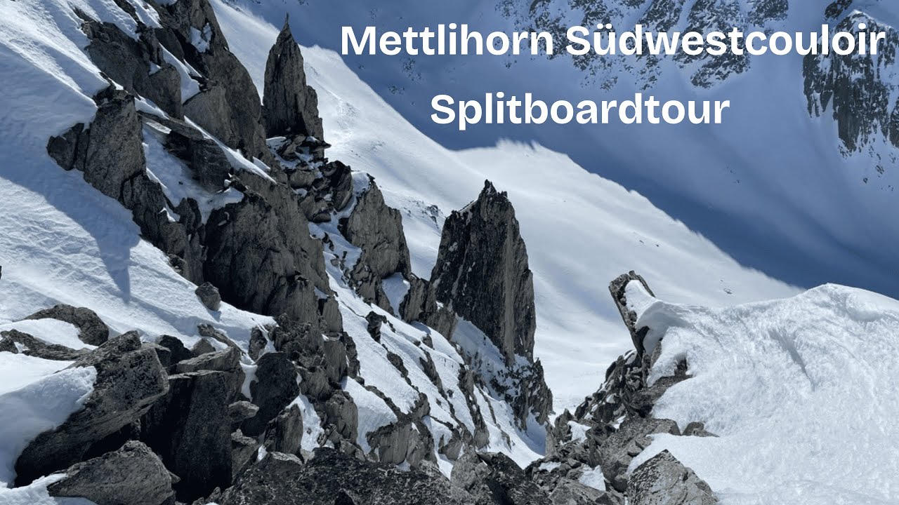 METTLIHORN S&uuml;dwestcouloir - Splitboardtour im Goms / Wallis
