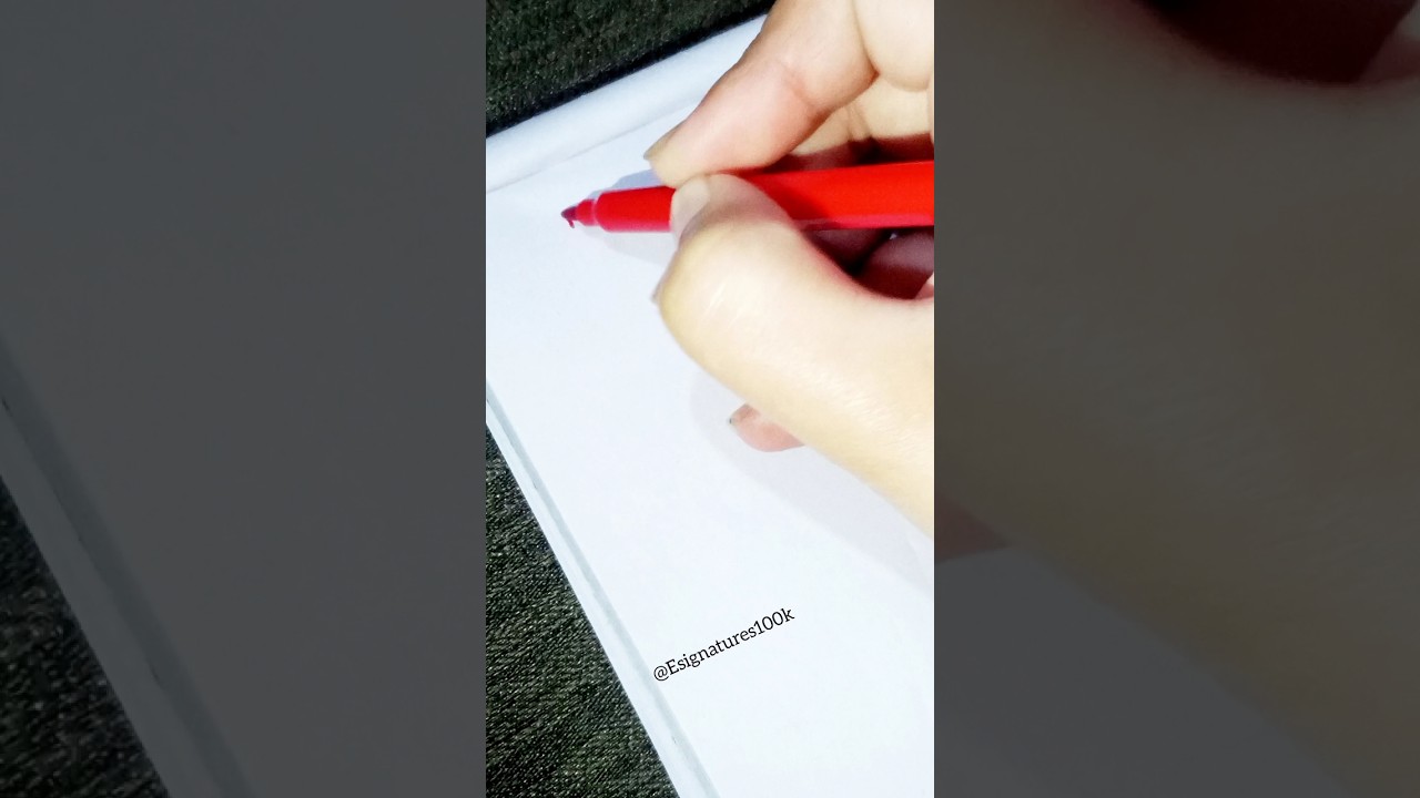 How to sign S? Requested name signatures ✨