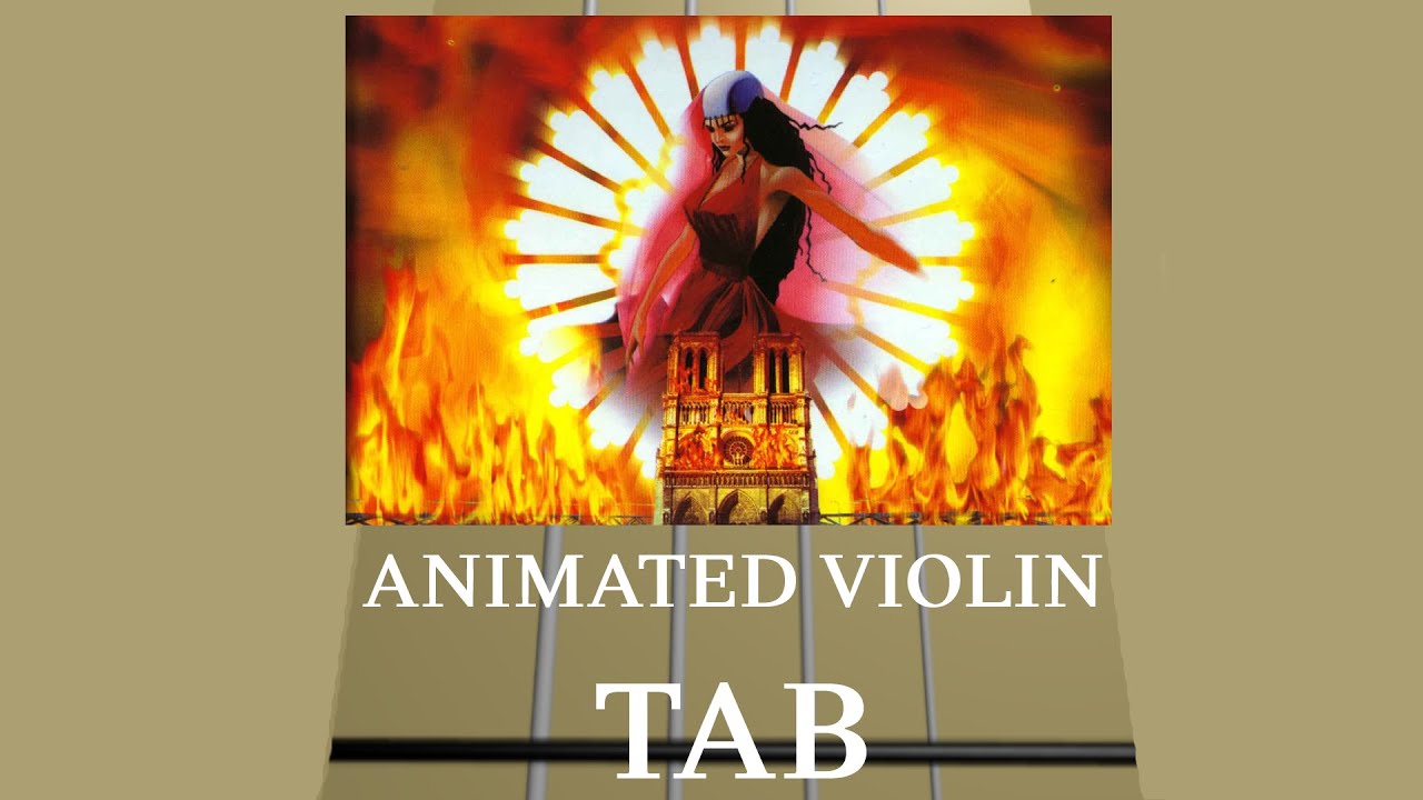 Belle (Notre-Dame de Paris) - Animated Violin Tab