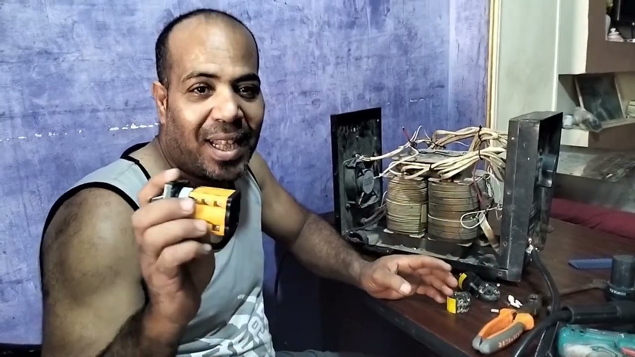 #تركيب مفتاح قلاب لمكنة لحام    220او380