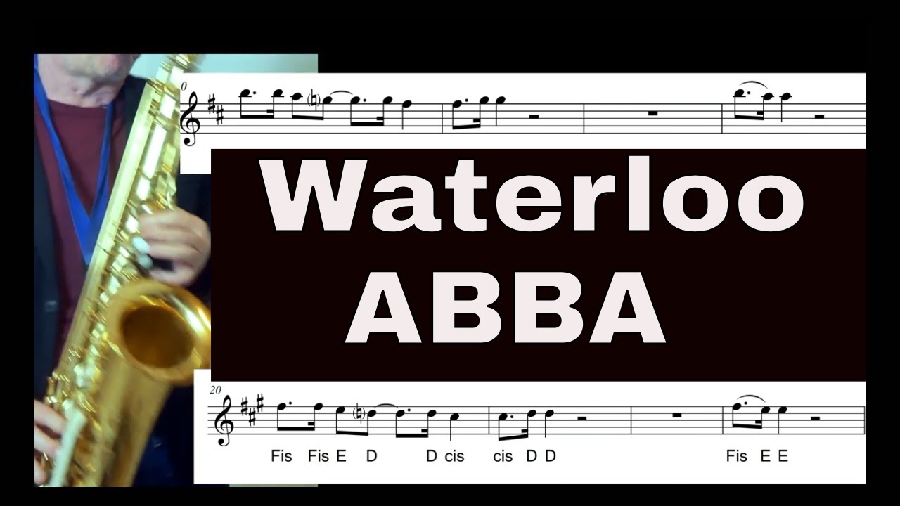 Waterloo (ABBA) Saxophon Backingtrack Sheets