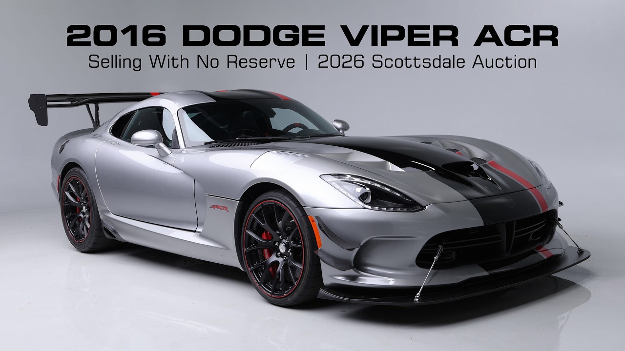 ПЕРВЫЙ ВЗГЛЯД - Dodge Viper ACR 2016 года - АУКЦИОН BARRETT-JACKSON В СКОТТСДЕЙЛЕ, 2026 ГОД
