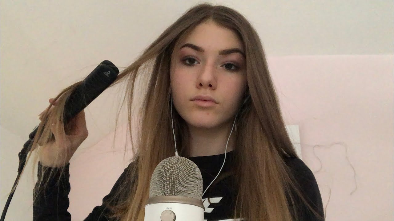 ASMR- Random Flüstern (Freund, Hobbys..)+ Haare glätten! (ASMR Deutsch/German)