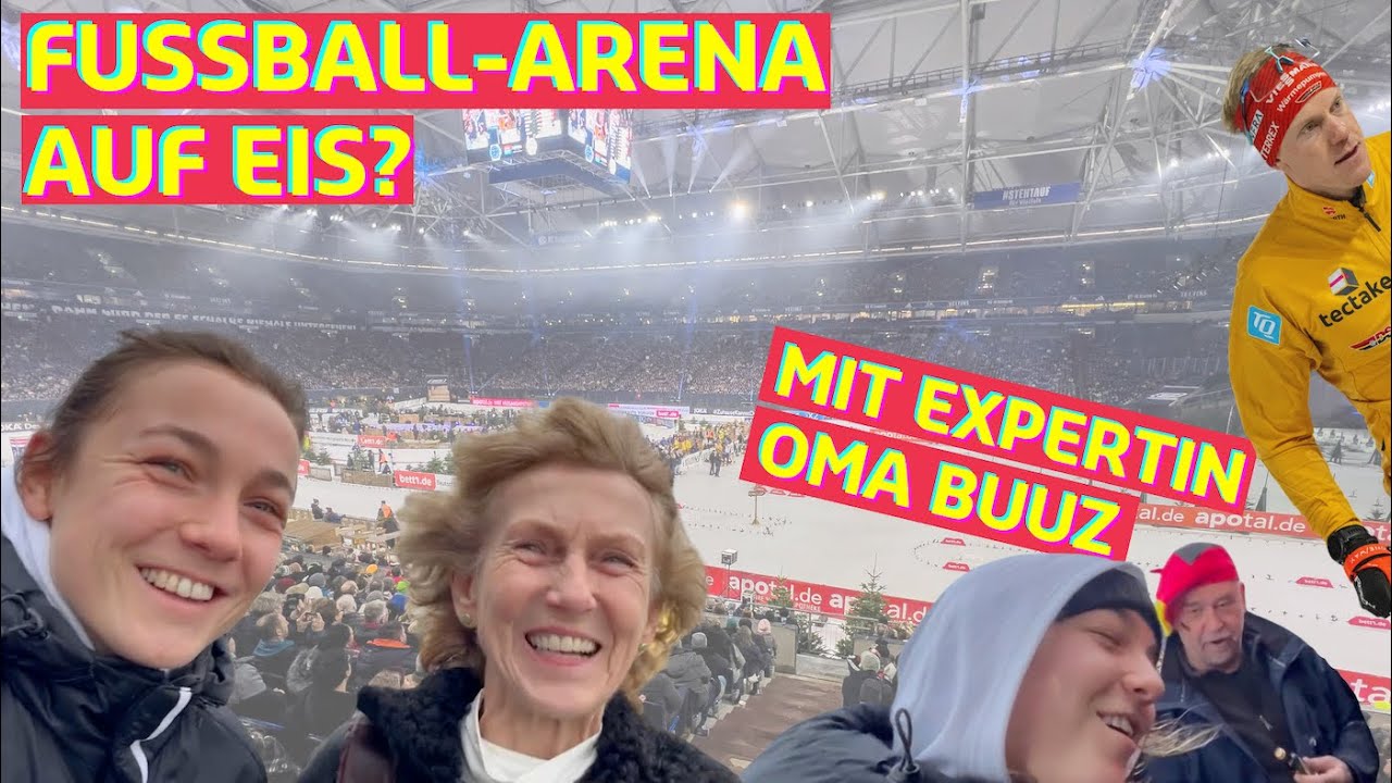 BIATHLON-PARTY AUF SCHALKE // STADION VLOG LENA BUUZ FEAT. OMA