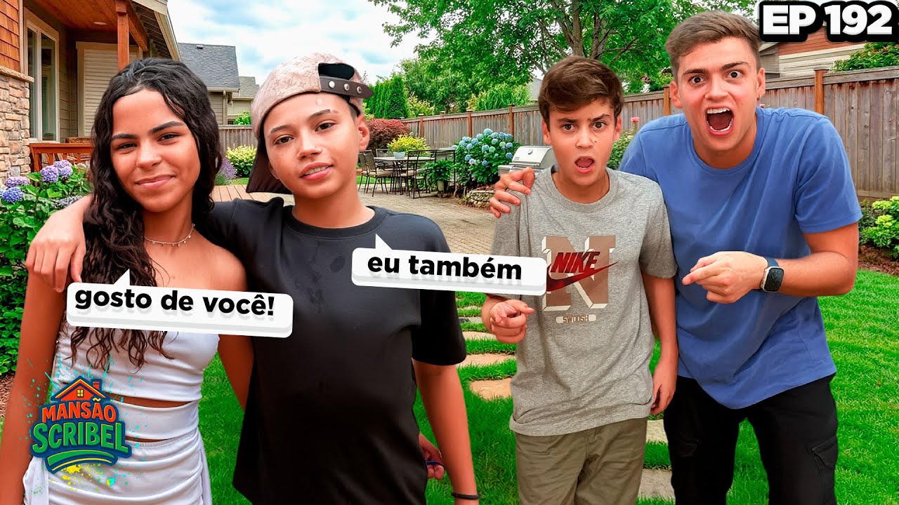 O JP E A NAMORADA ANA JULIA CONVERSANDO ESCONDIDOS NA MANS&Atilde;O SCRIBEL E O BRTTO ESPIONOU OS DOIS 😱