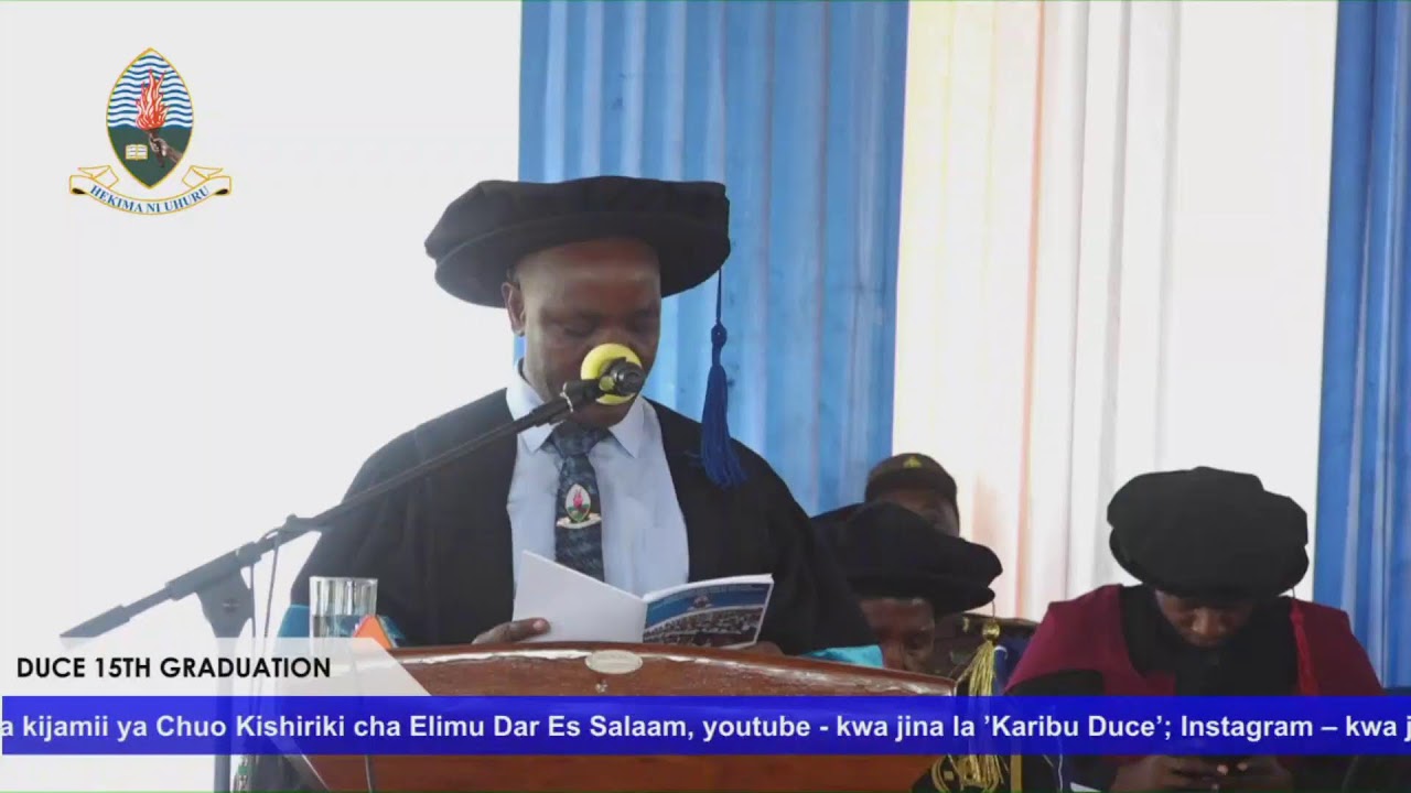 #UDSMLIVE: Mahafali ya Kumi na Tano ya Chuo Kishiriki Cha Elimu Dar Es Salaam (DUCE)