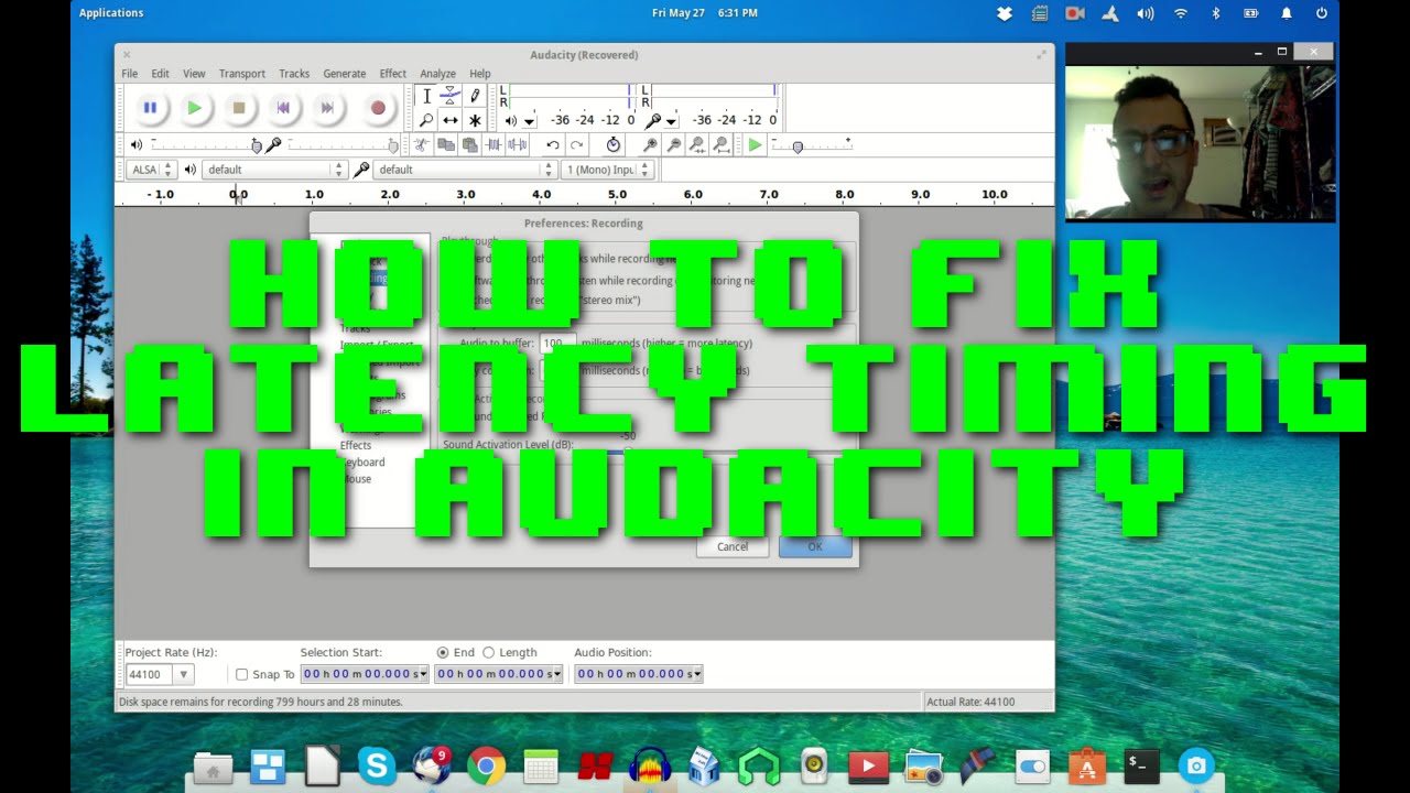 Как исправить задержку в Audacity | Учебное пособие по Audacity