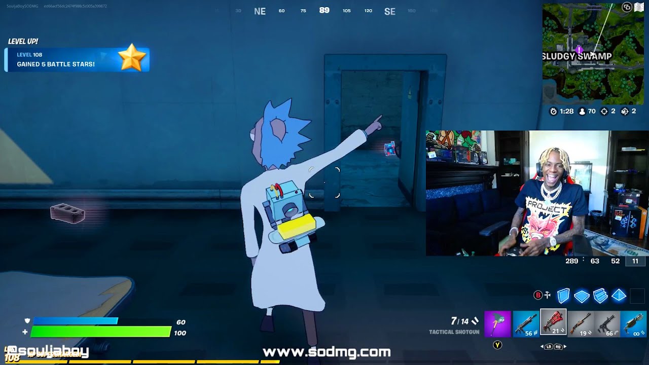 Soulja Boy CATCHES BODIES on Fortnite!