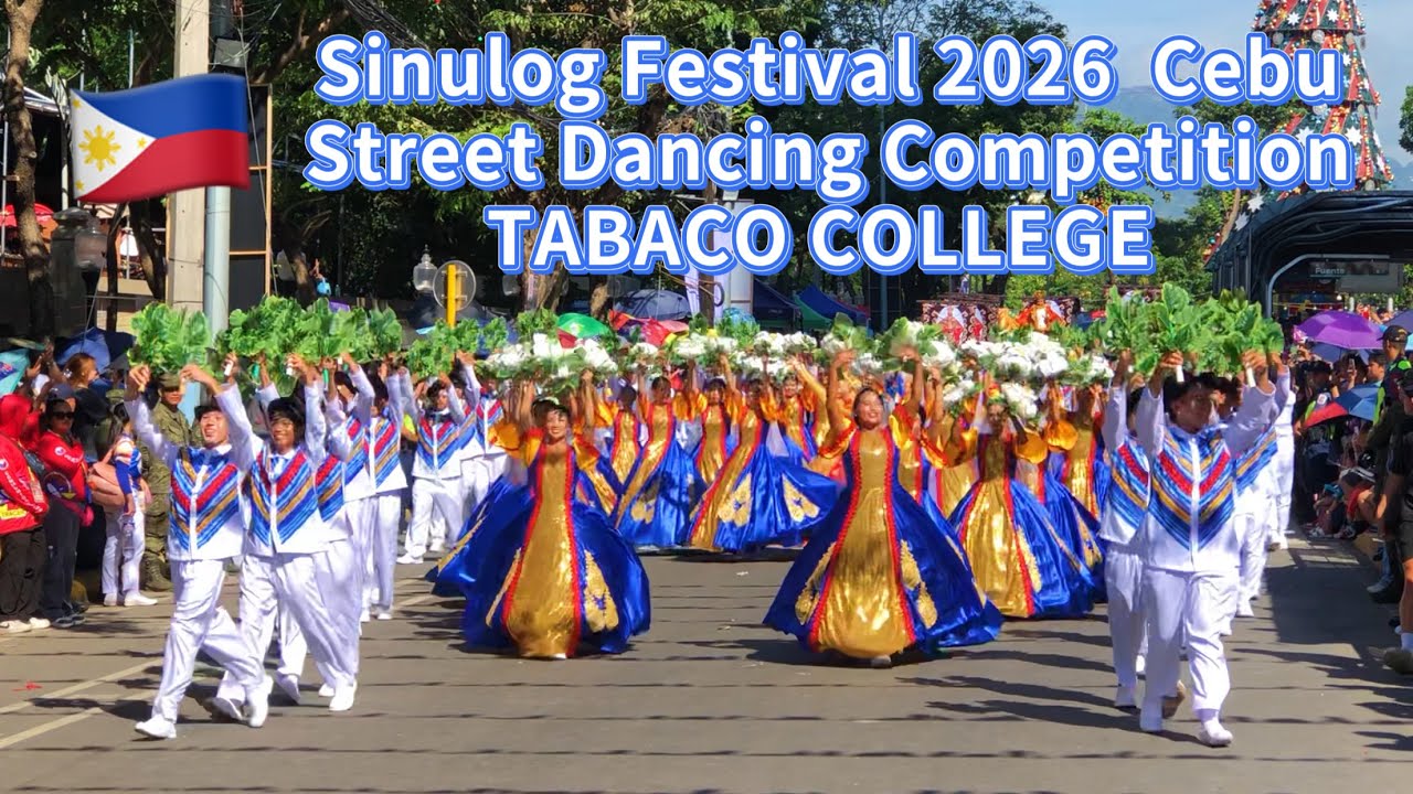 Sinulog Festival 2026 TABACO ALBAY Street Dance Parade & Festival Costume Cebu Dance Performance