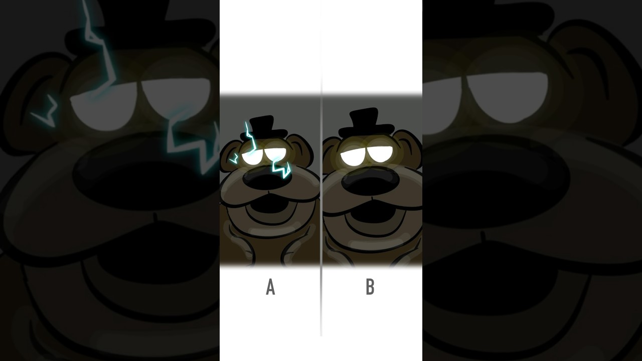 FREDDY FAZBEAR GETS REVENGE A vs B (Animation Meme) #shorts