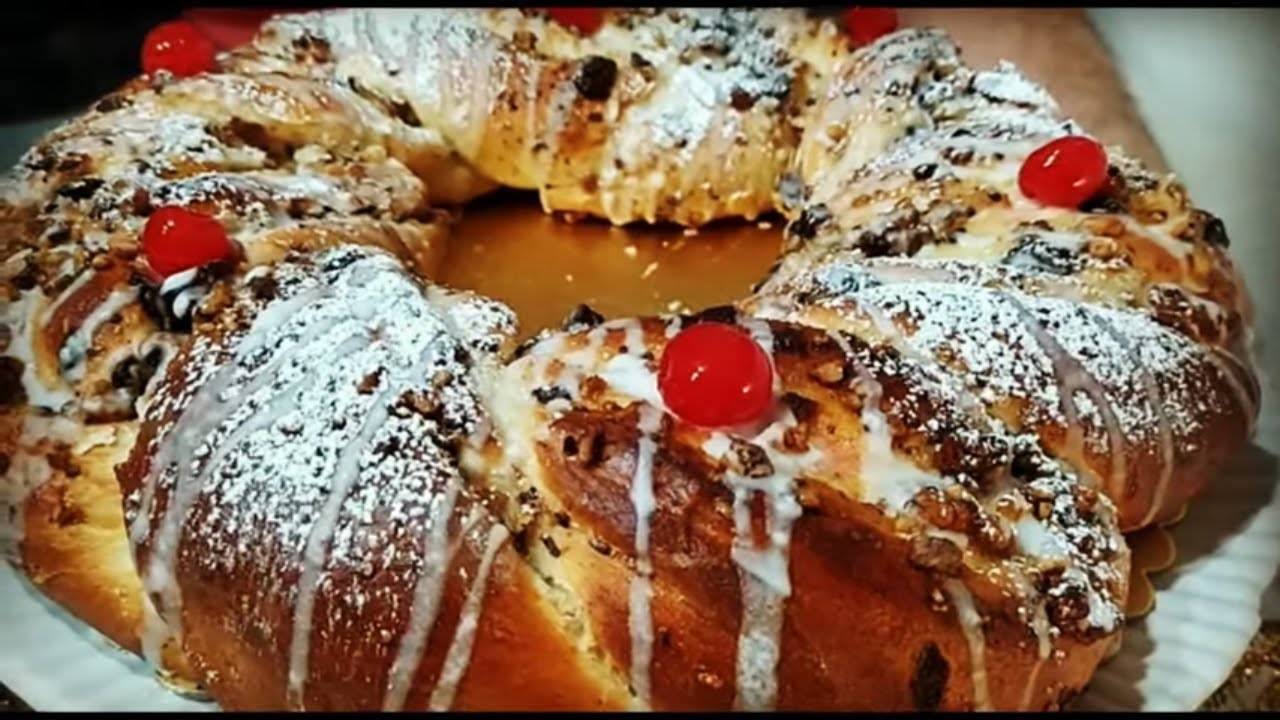 ROSCA de PASCUA - REYES / SIN AMASAR ¡Super Fácil y Rápida!