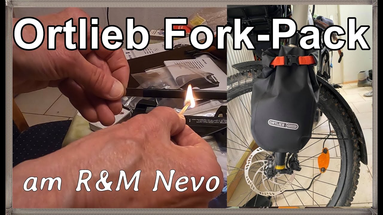 Ortlieb Fork Pack Montage an Federgabel.