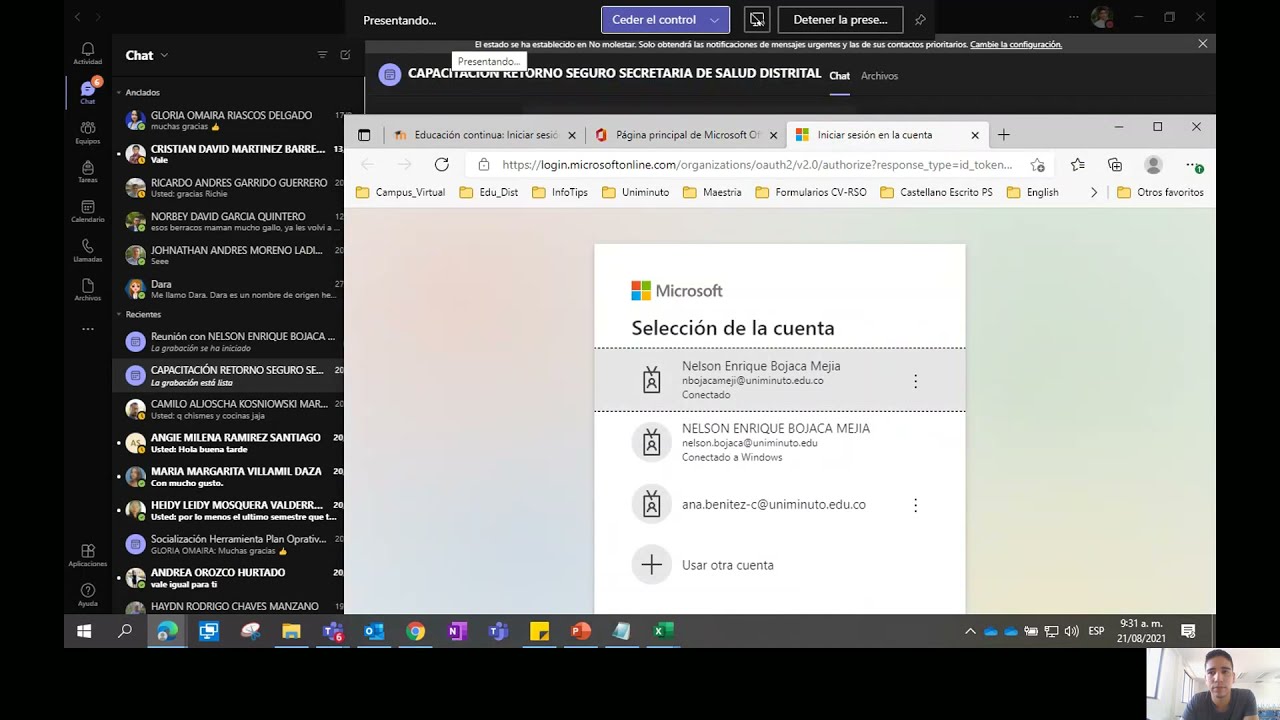 Microsoft Teams para la educación - Cómo tener mis dos cuentas de Teams ejecutándose al mismo tiempo