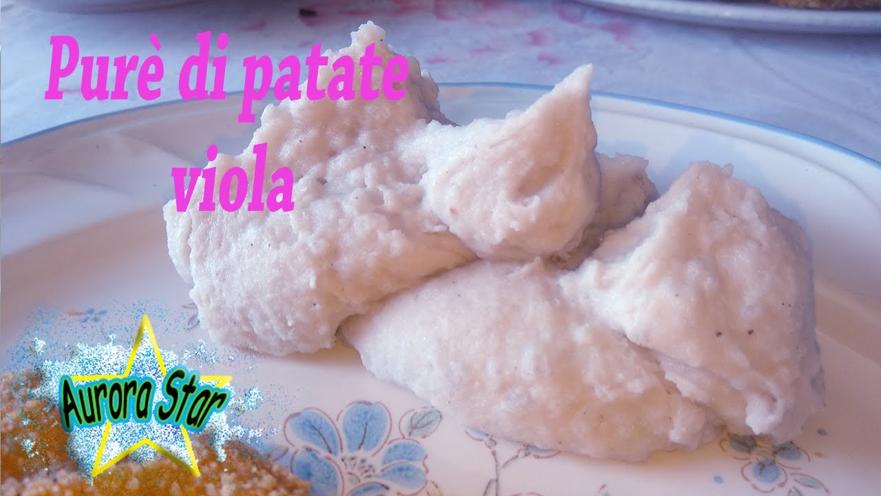 Ricetta del pur&egrave; di patate viola