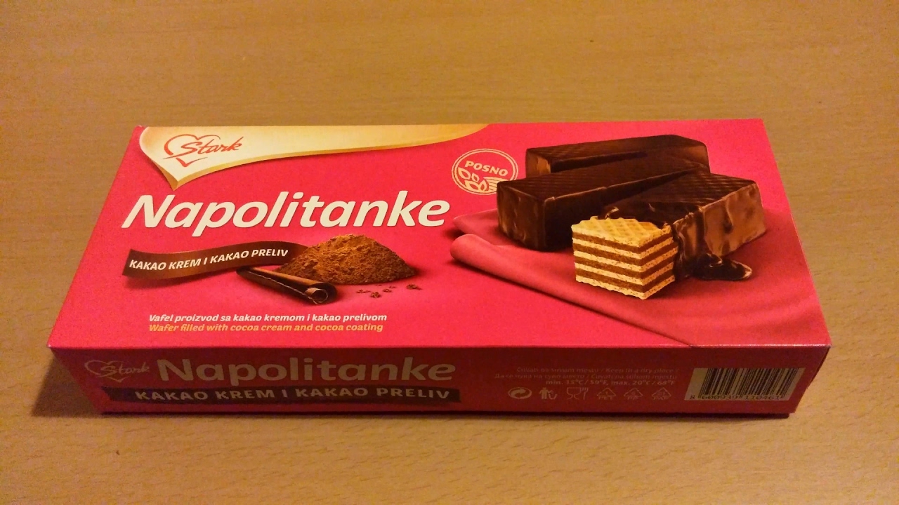 Napolitanke - Kakao krem i kakao preliv / Wafers - Cocoa cream and cocoa coating