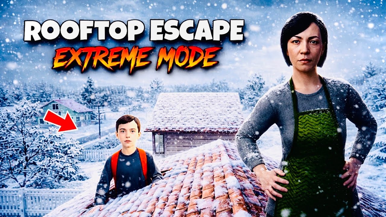 Школьник-беглец | Побег с крыши | Экстремальный режим 🏃🏡