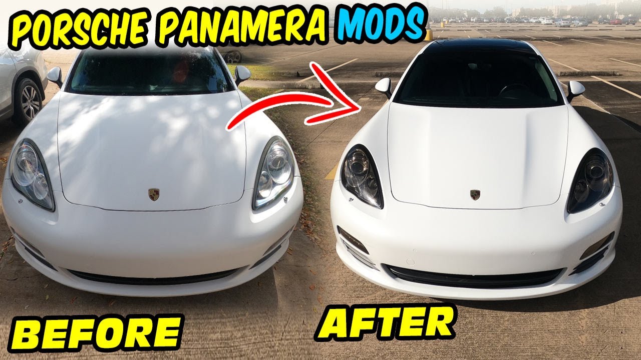 INSANE Porsche Panamera MODS Tail & head lights Tint 🔥 970 G1