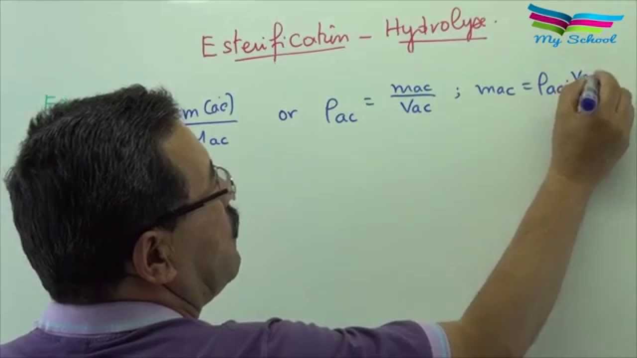 Correction de l'exercice 1 de l'estérification proposée par Mr Cherchari.