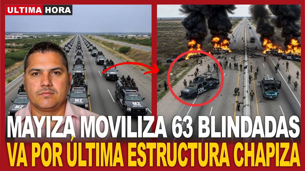 MAYIZA MOVILIZA 63 BLINDADAS a Sinaloa: Convoy del MF va por &uacute;ltima estructura de CHAPIZA