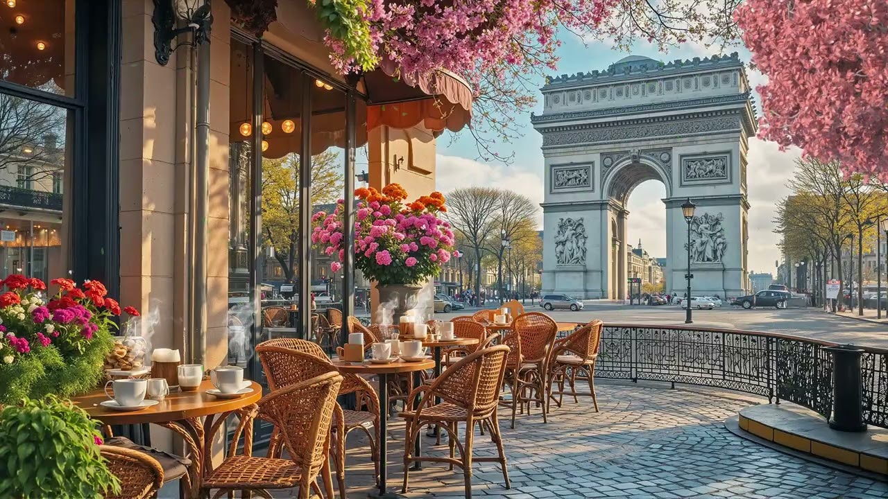 Spring Morning Jazz in Paris ☀️ Light Smooth Jazz Music for Calm Mornings & Peaceful Days