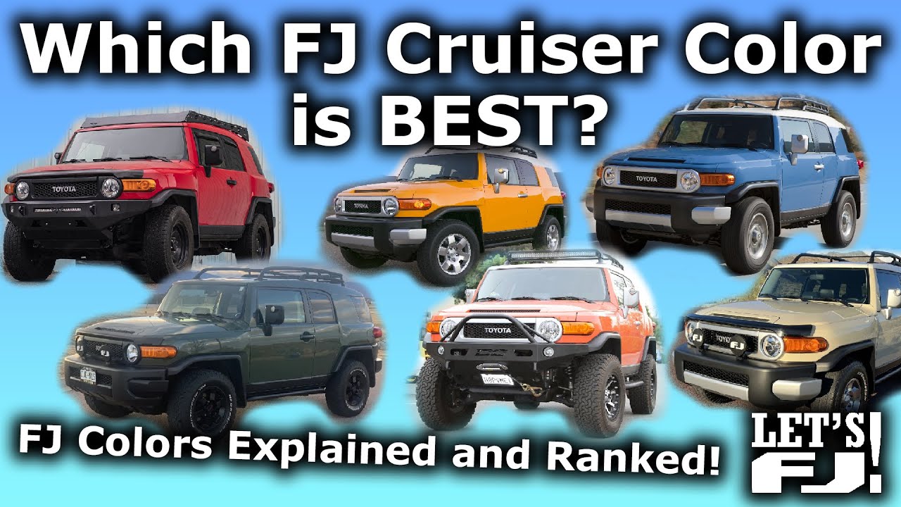 Every FJ Cruiser Color Ever Offered! - Paint Codes, Ranking, History, and More!