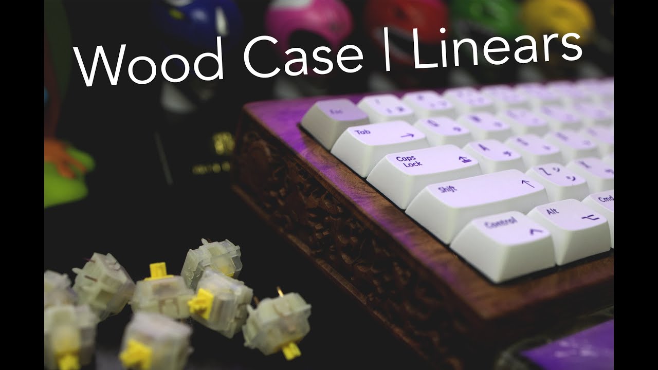 WOOD CASE | Gateron Milky Yellows | FR4 Plate