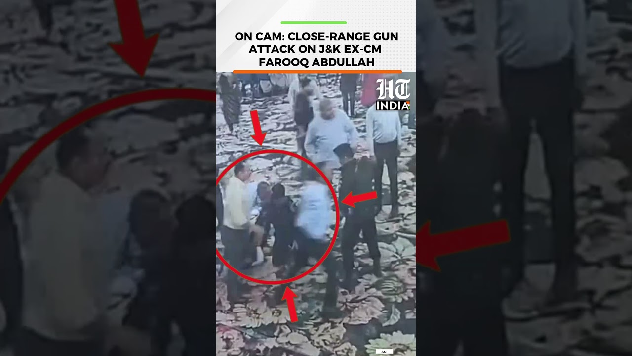 Farooq Abdullah Survives Assassination Attempt at Jammu Event; CCTV Captures Shocking Gun Attack